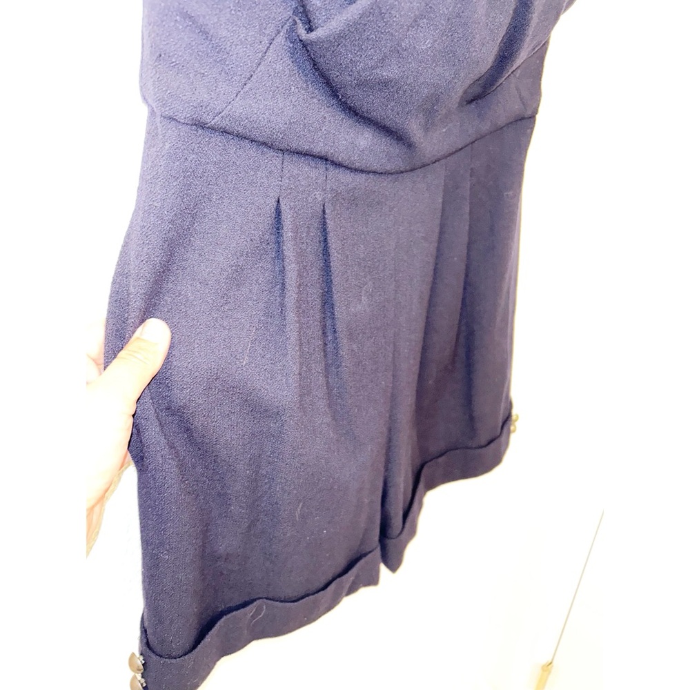 SEA New York Wool & Silk Strapless Playsuit Romper in NAVY SZ: 6 - Picture 11 of 14